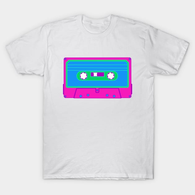 Polyamory Flag Cassette T-Shirt by Liz Disenchanted